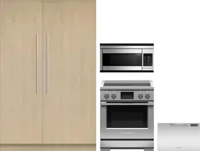 5 Piece Package Includes Refrigerator, Freezer, Range, Microwave And Dishwasher